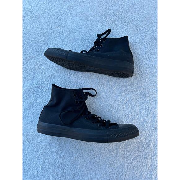$75 Chuck Taylor All Star Canvas Black Monochrome Size 8.5 main image 7